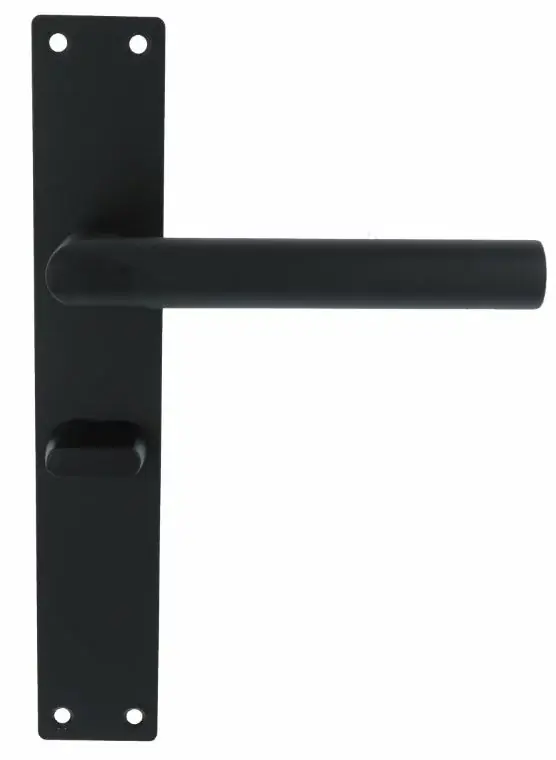 Deurklink Marc op schild Rechthoekig WC63/8 rvs/mat zwart Goedkoop