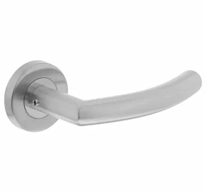 Snelle Levering Intersteel deurklink Half rond/hoek 90°op rozet 500 serie rvs