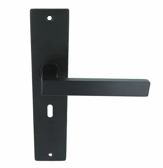 Deurklink Basis vierkant zwart Op langschild SL56 Express Levering