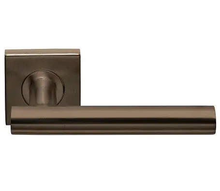 Deurklink BASICS LBVII-19BSQR53 op vierkant rozet brons Beperkte Voorraad