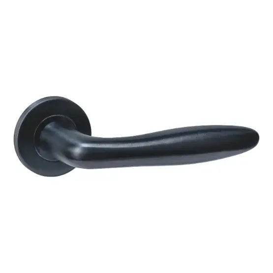 Intersteel deurklink Q 03 op rozet verdekt ø52x6mm PVD zwart Koopje