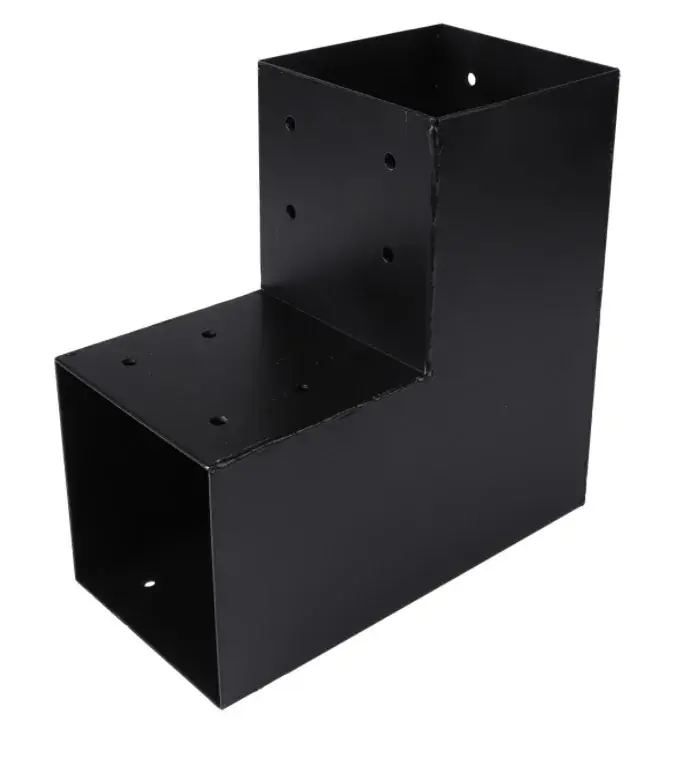 Starx paalverbinder type-L 120×120 mm zwart Gecertificeerd