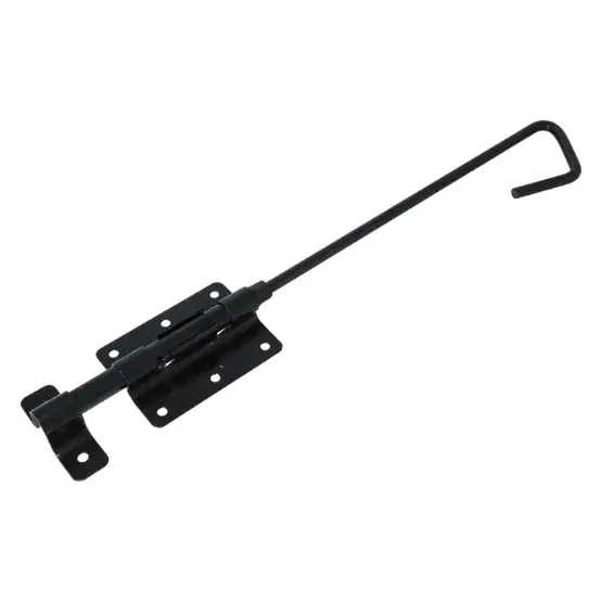Staartgrendel met sluitbeugel 400×65 mm zwart Direct Verzonden