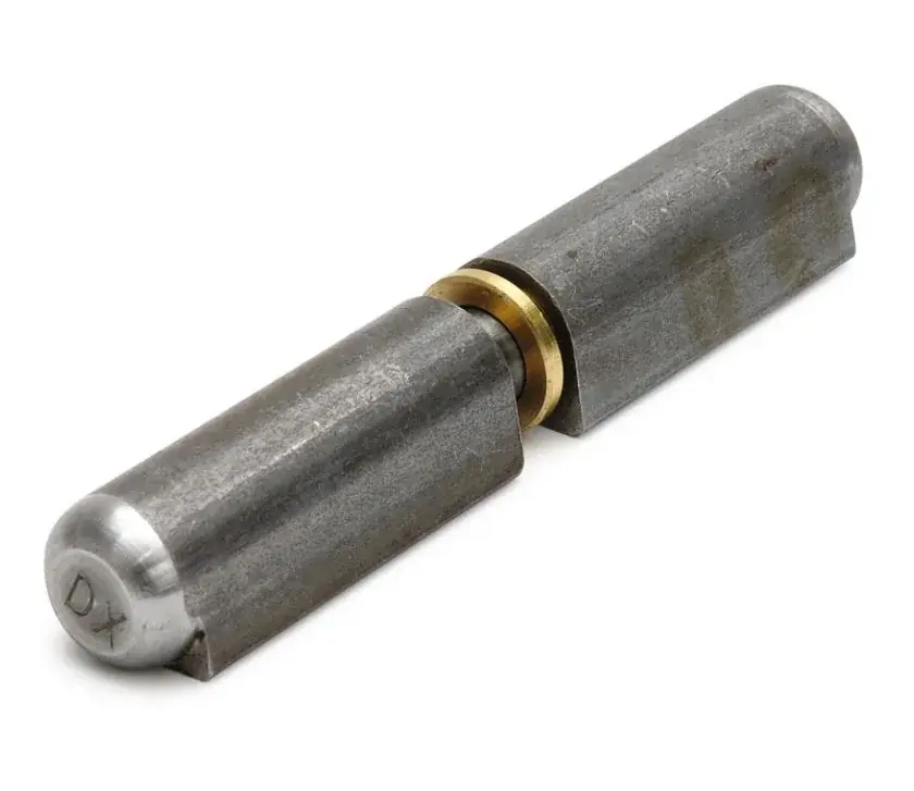 DX Aanlaspaumelle stalen pen messing ring 100×16 mm blank staal Tijdelijk Beschikbaar