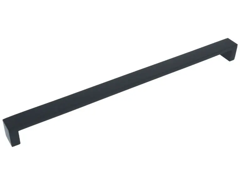 Merkproduct Greep Recht Structuur mat zwart 320 mm
