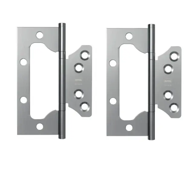 Laatste Versie Set van 2 freesvrije scharnieren 100x40x2.5 mm rvs