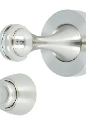 AMIG magnetische deurstopper Ø45x75mm geborsteld nikkel Aanbieding
