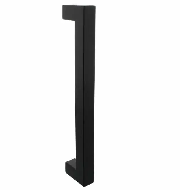 Express Levering Intersteel deurgreep vierkant 325x60x25mm HoH 300mm rvs mat zwart