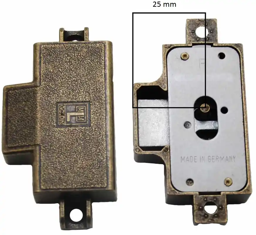 Rechtstreeks Van De Fabrikant Spanjoletslot 25 mm rechts brons