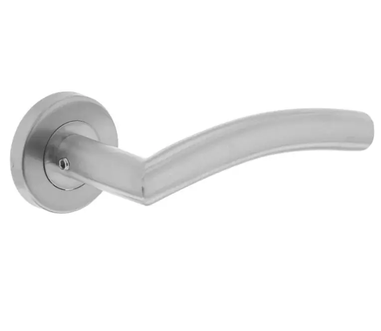 Intersteel deurklink Lisa/hoek 90° op rozet 500 serie rvs Op = Op