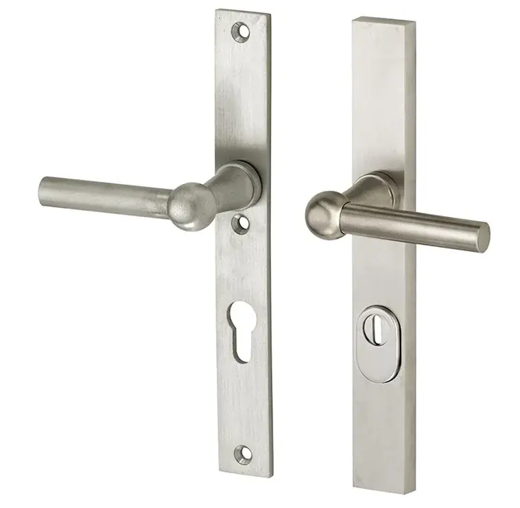 SKG3 PC55 kruk/kruk op smalschild Chemin de fer links + kerntrekbeveiliging mat nikkel/mat nikkel PVD Dagaanbieding