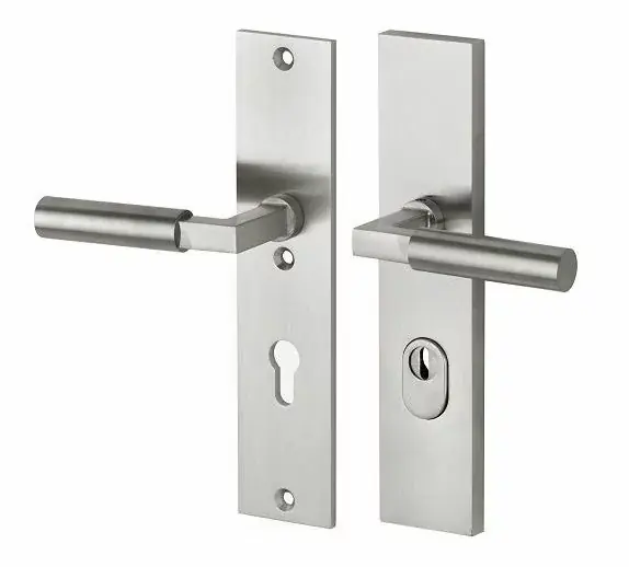 Meest Verkocht SKG3 PC92 kruk/kruk op schild Bauhaus links + kerntrekbeveiliging mat nikkel/mat nikkel PVD