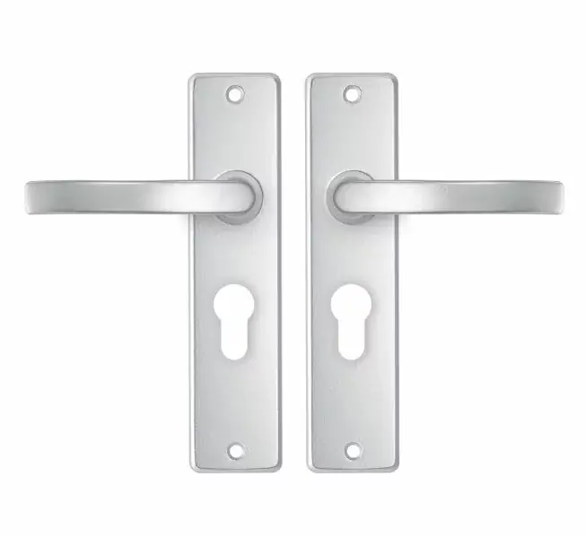 Premium AXA basic schild PC55 met deurklink blok aluminium F1