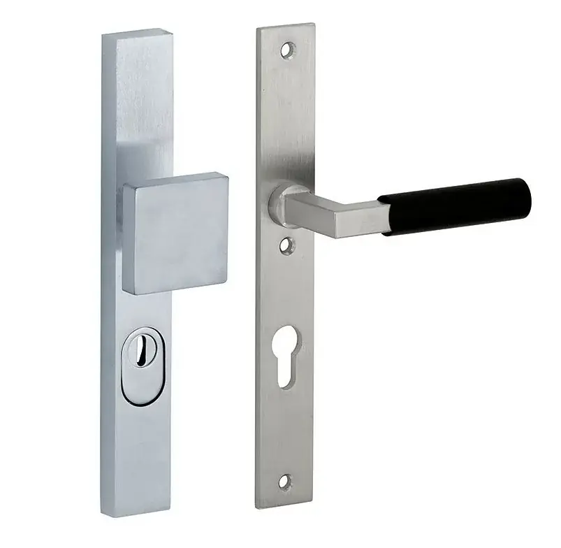 SKG3 PC55 knop/kruk op smalschild Bauhaus ebben rechts + kerntrekbeveiliging mat nikkel/mat nikkel PVD Tijdelijk Beschikbaar
