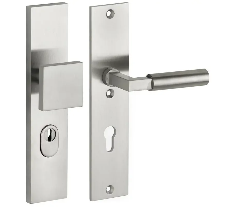 SKG3 PC72 knop/kruk op schild Bauhaus rechts + kerntrekbeveiliging mat nikkel/mat nikkel PVD Goedkoop