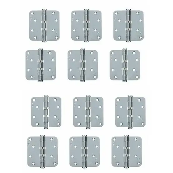 Korting AXA kogellagerscharnier 89×89 verzinkt ronde hoeken promopack 10+2 gratis