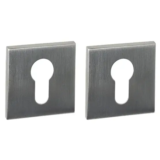 Intersteel cilinderrozetten verdekt 53x53x6mm rvs Direct Beschikbaar