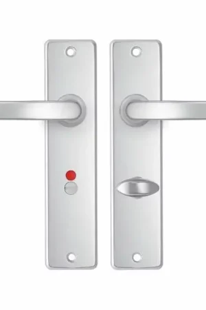 AXA basic schild WC63/8 met deurklink blok aluminium F1 Actieprijs