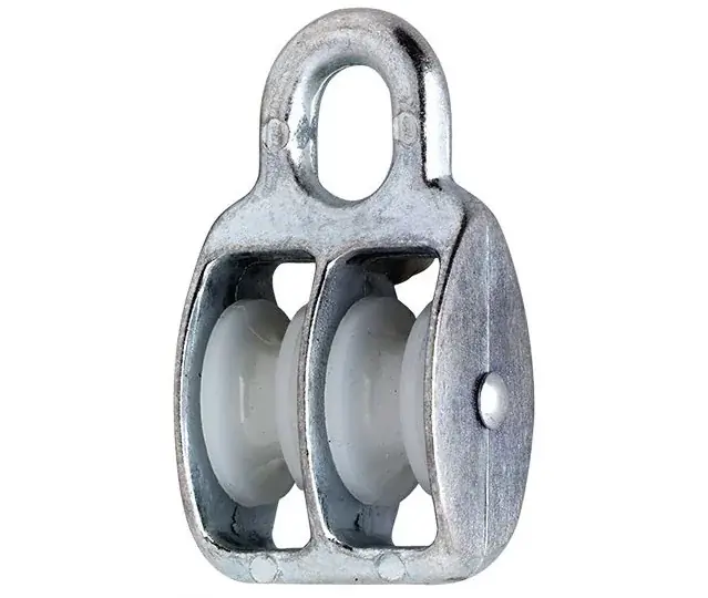 Premium DX Katrol nylon wiel duplex 9×40 mm verzinkt