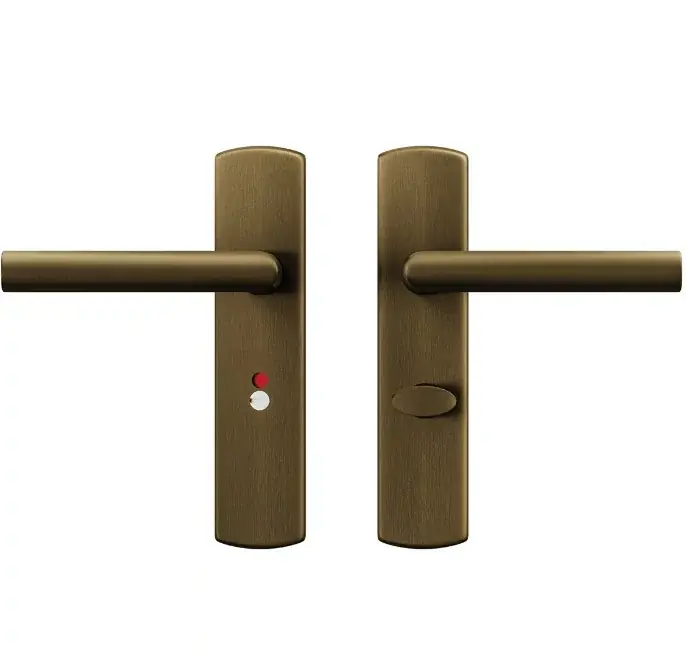 AXA curve klik schild WC63/8 met deurklink Milan aluminium brons Koop Online