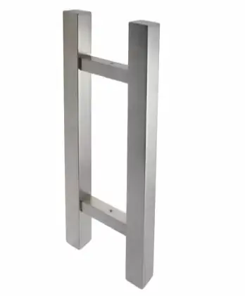 Koop Online Set deurgrepen vierkant 300 mm mat rvs
