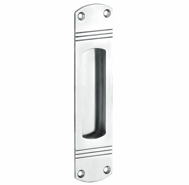 Gecertificeerd Schuifdeurkom Art-Deco glans chroom