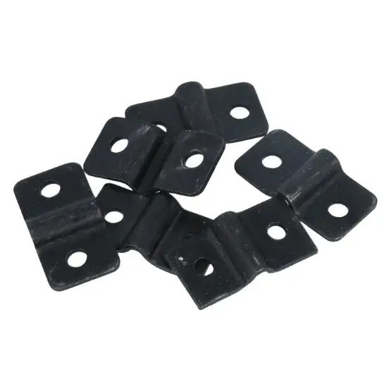 Veilige Betaling Draadpaneelklem 4 mm staal zwart 6 stuks inclusief schroeven