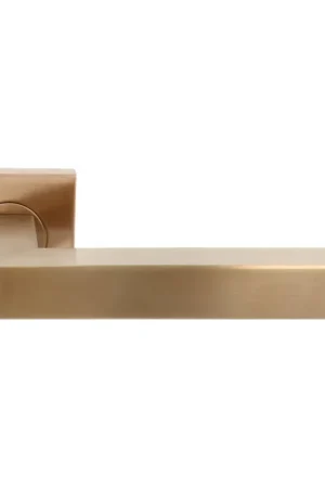 Actieprijs Deurklink BASICS BSQ1-G op vierkant rozet PVD licht brons