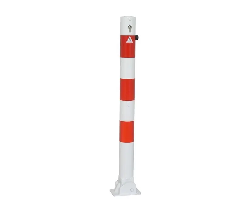 Bestseller Parkeerpaal rond 76 mm, inklapbaar, met europrofielcilinder