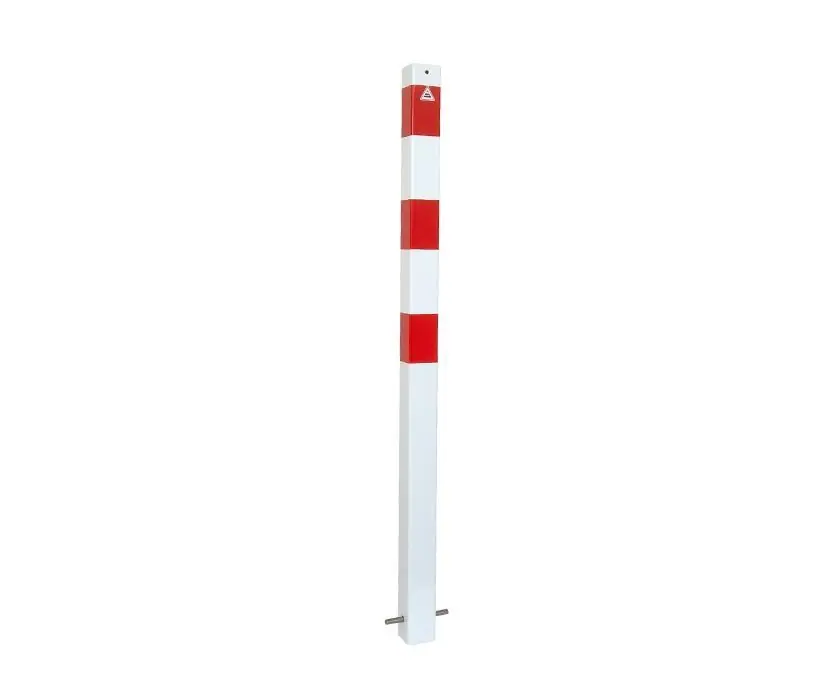 Parkeerpaal vierkant 70 mm, instortbaar Veilige Betaling