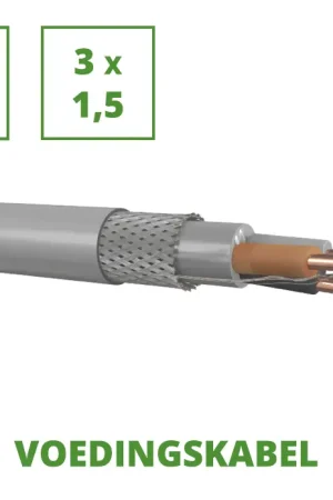 Voedingskabel 15 mtr. 1 kV gewapend 3x1,5 mm² Actieprijs