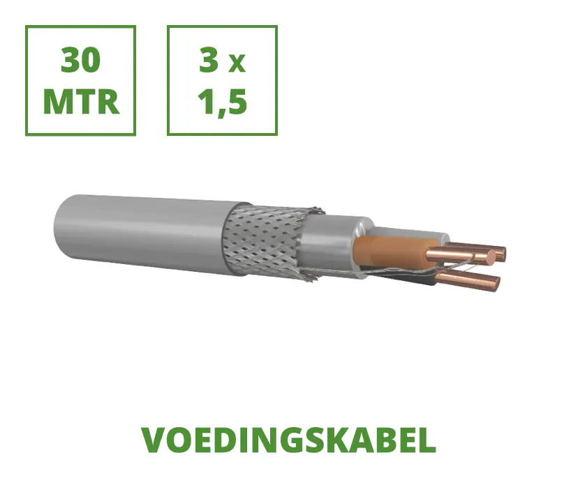 Voedingskabel 30 mtr. 1 kV gewapend 3x1,5 mm² Lage Prijs