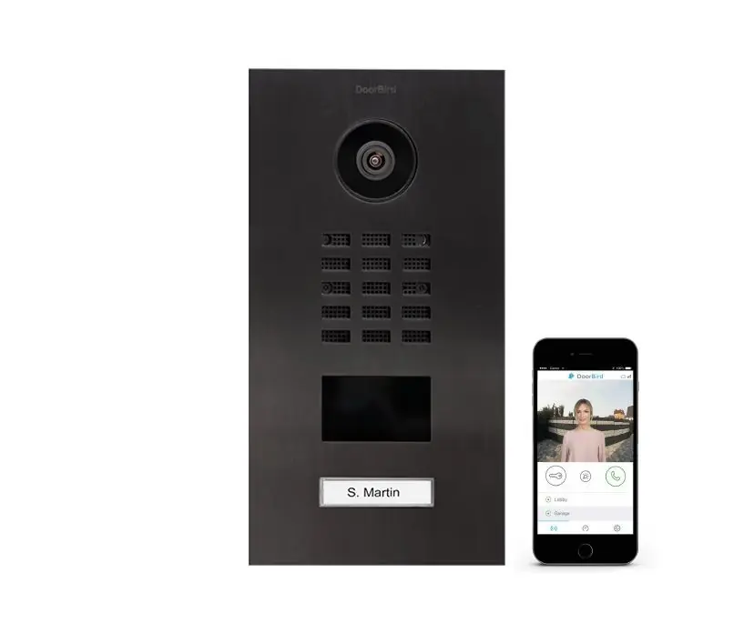 Actieprijs DoorBird IP videofoonset D2101V RVS TITANIUM-FINISH