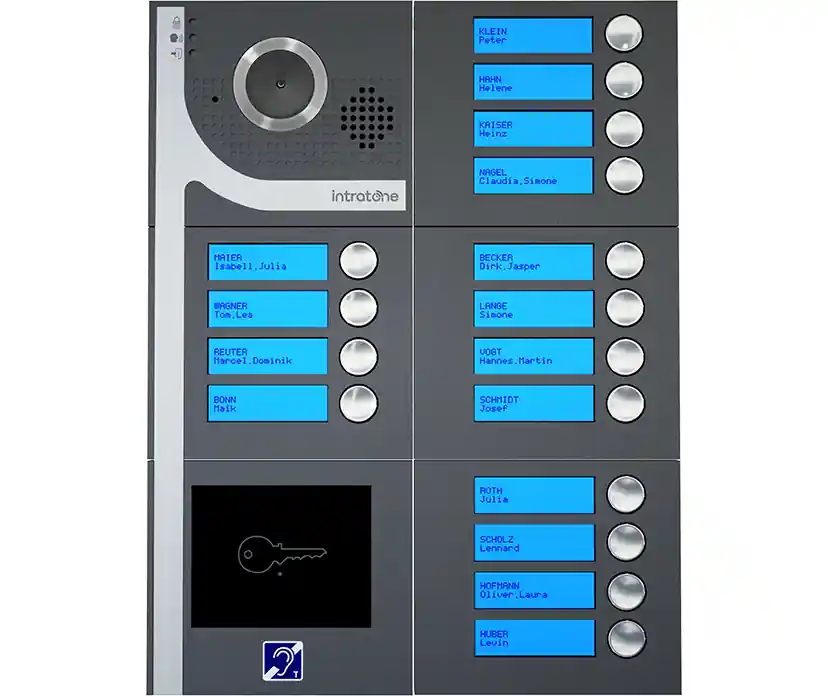 DINA GSM video-intercom opbouw, 16 beldrukkers, excl. 4G-IP module Gereduceerde Prijs