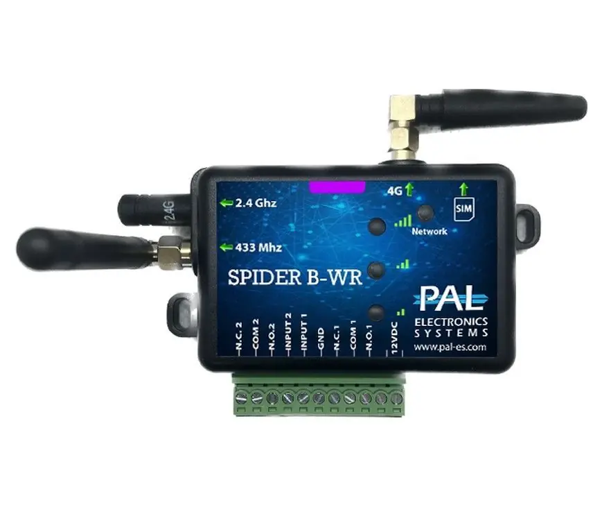 GSM module PAL SPIDER BLUETOOTH met ontvanger, 2x output / 2x input Populair