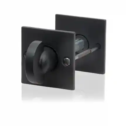 Direct Verzonden Toiletgarnituur 52x52x4mm stift 5mm smeedijzer zwart