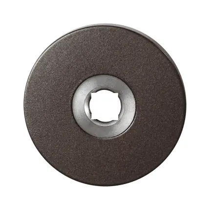 Superprijs Rozet L 50×6 mm Dark blend linksdraaiend