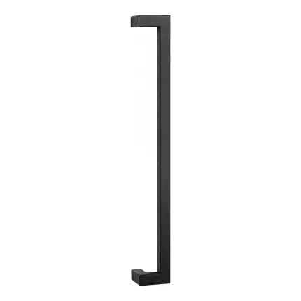 Premium GPF13 deurgreep verkropt 22x22x600mm hoogte 60mm zwart