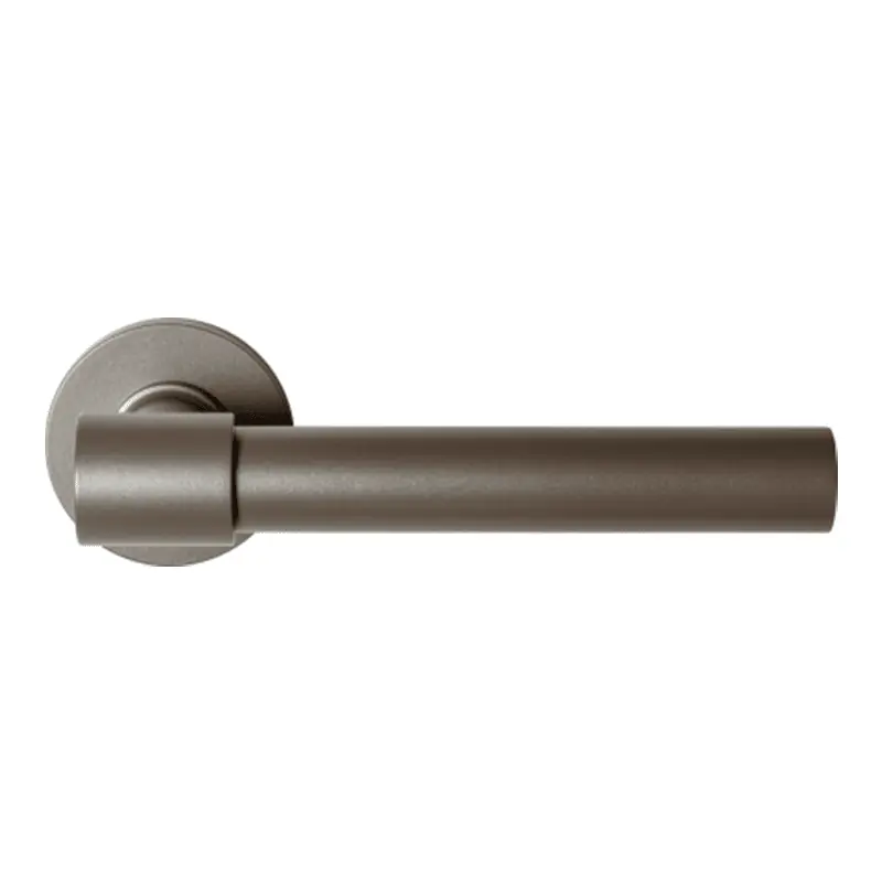 Fabrieksprijs GPF3052.A3-00 Mocca blend deurkruk Hipi Deux+ op ronde rozet