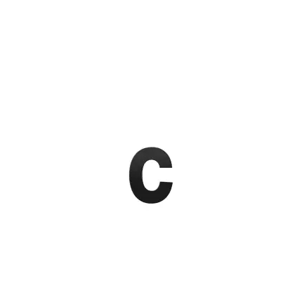 Huisnummer toevoeging letter ‘c’ zwart, 116 mm Shop Nu