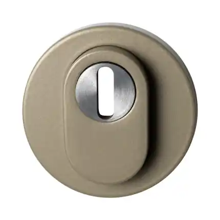 Merkproduct veiligheidsrozet rond buiten met kerntrekbeveiliging Champagne blend