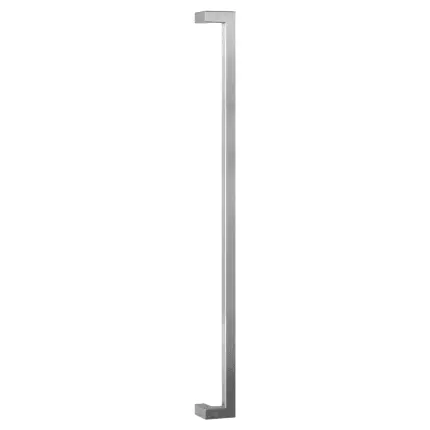 GPF13 deurgreep verkropt 22x22x800mm hoogte 60mm RVS geborsteld Populair