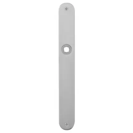 Plaatschild WC55/8 grote knop afgerond RVS geborsteld 240x30x2mm Direct Verzonden