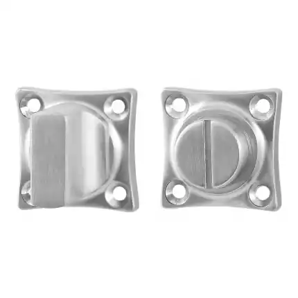 Lage Prijs Toiletgarnituur 38x38x5mm stift 5mm RVS geborsteld grote knop