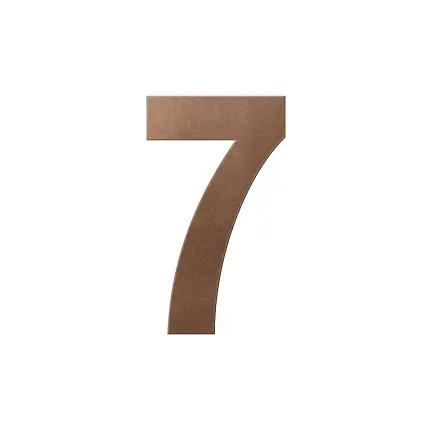 GPF Bronze blend huisnummer 7 XL, 250 mm Betaalbaar