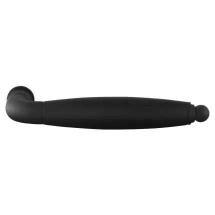 Exclusieve Aanbieding Ika XL deurkruk zwart/zwart ronde eindknop