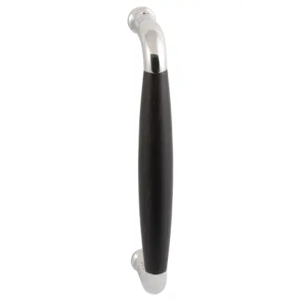Weekendaanbieding Deurgreep ton model Ika 207mm met gebogen nekje, ebbenhout