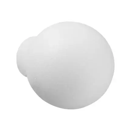 Finale Uitverkoop Meubelknop Bol 25x33mm Wit