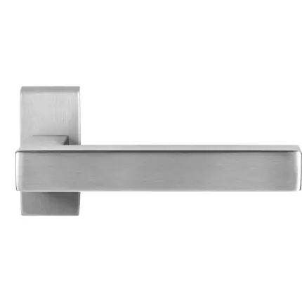 GPF1302.01 RVS deurkruk Zaki+ op rechthoekige rozet Weekendaanbieding