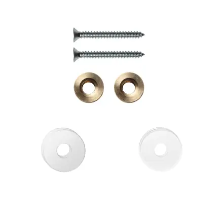 enkele greep bevest.set wit op hout blinde montage 19x2mm Speciale Aanbieding